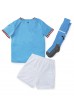 Fotbalové Dres Manchester City Dětské Domácí Oblečení 2022-23 Krátký Rukáv (+ trenýrky)